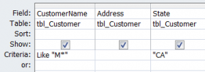 Example Of Using A Criteria In Query: MS Access – IAccessWorld.com