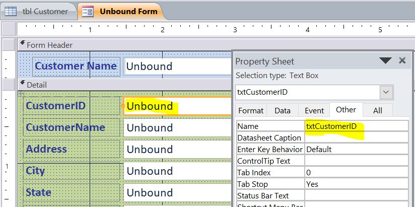 The Difference Of Bound And Unbound Form In Access IAccessWorld